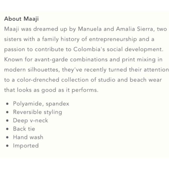 Maaji Rainbow Chromatic Floral Stripe Reversible One Piece Swimsuit S NWOT - Picture 4 of 13